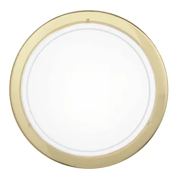 EGLO PLANET 1 sárgaréz-fehér-átlátszó fali-mennyezeti lámpa (EG-83157) E27 1 izzós IP20