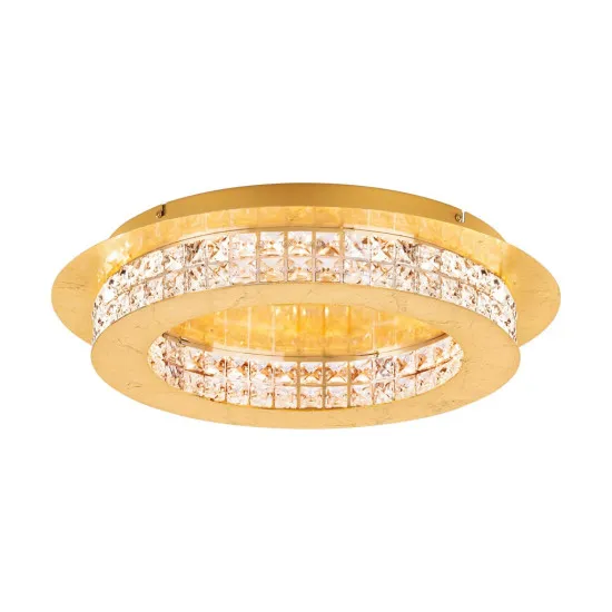 Eglo Principe arany-átlátszó LED mennyezeti lámpa (EG-39405) LED 10 izzós IP20