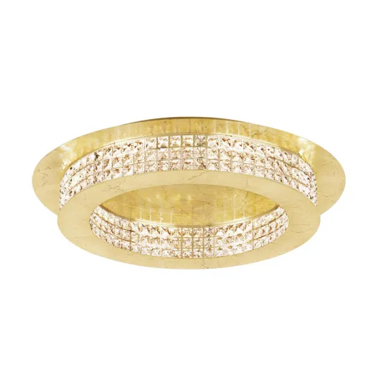 Eglo Principe arany-átlátszó LED mennyezeti lámpa (EG-39406) LED 14 izzós IP20