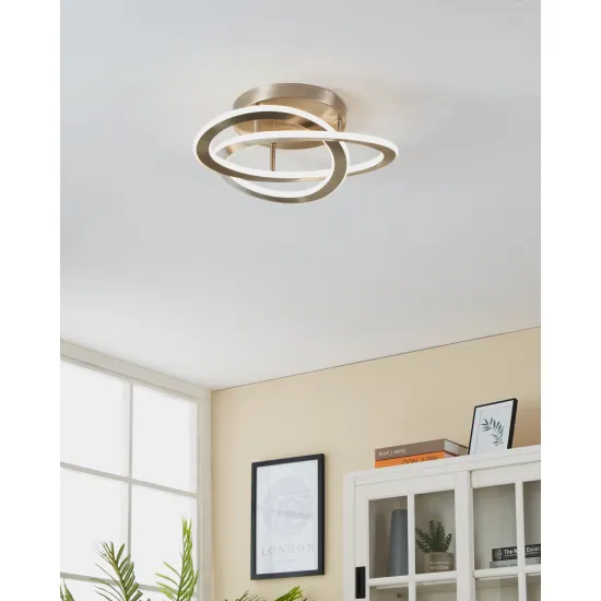 EGLO ROLIMARE mattnikkel-fehér LED mennyezeti lámpa (EG-900419) LED 1 izzós IP20 EGLO ROLIMARE mattnikkel-fehér LED mennyezeti lámpa (EG-900419) LED 1 izzós IP20