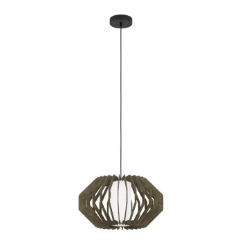 EGLO RUSTICARIA fekete-barna függesztett lámpa (EG-900386) E27 1 izzós IP20