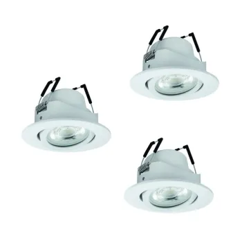 Eglo Saliceto-Z fehér LED mennyezetbe építhető lámpa szett (EG-902286) LED 3 izzós IP20