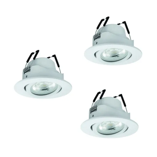 Eglo Saliceto-Z fehér LED mennyezetbe építhető lámpa szett (EG-902286) LED 3 izzós IP20