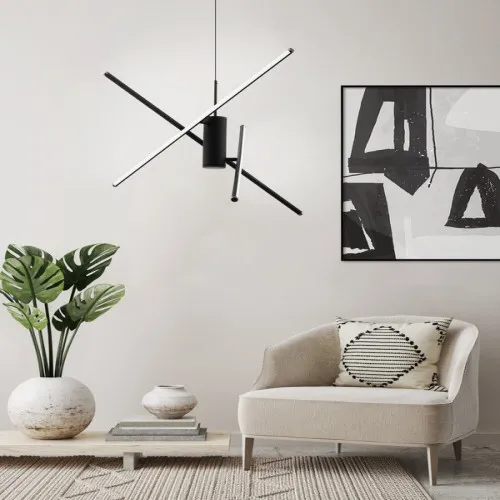 EGLO SALITRE fekete-fehér LED függesztett lámpa (EG-99818) LED 1 izzós IP20