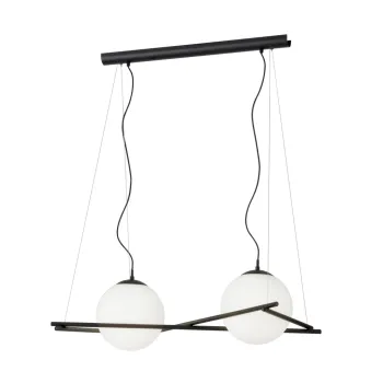 Eglo Salvezinas fekete-fehér függesztett lámpa (EG-39592) E27 2 izzós IP20