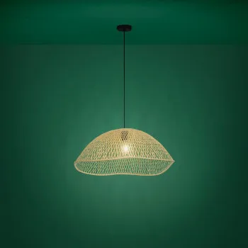 Eglo Sambucona barna-fekete függesztett lámpa (EG-390236) E27 1 izzós IP20