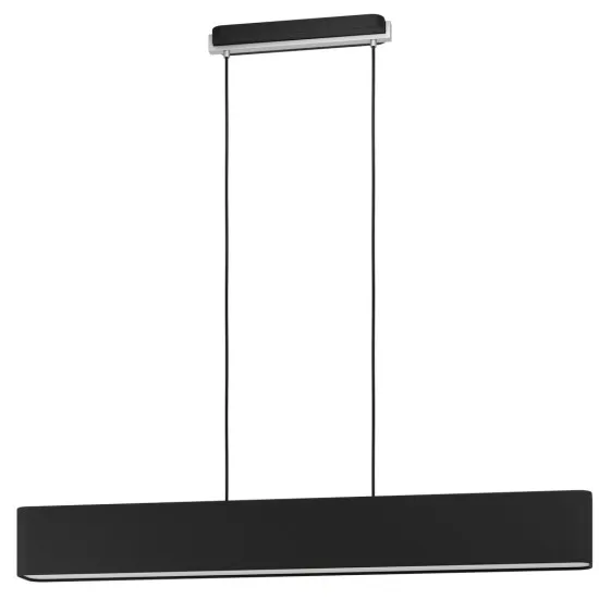 Eglo Savazza fekete-ezüst függesztett lámpa (EG-39967) E27 4 izzós IP20