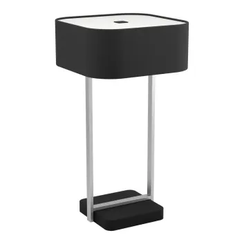 Eglo Savazza fekete-ezüst asztali lámpa (EG-39969) E27 2 izzós IP20