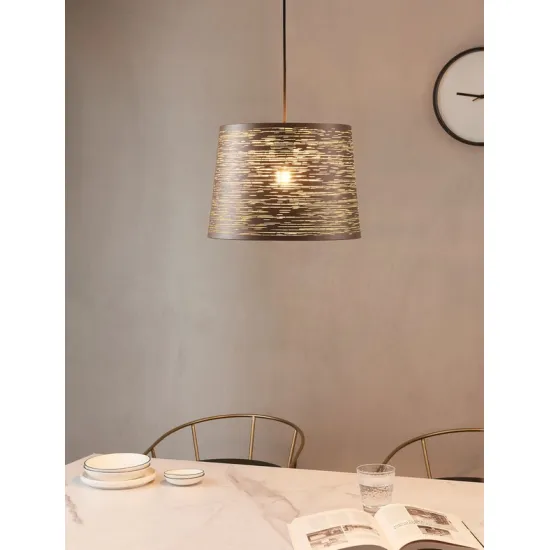 EGLO SEGEZIA mokkaszínek-mokka-arany függesztett lámpa (EG-99439) E27 1 izzós IP20