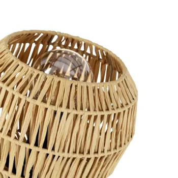 Eglo Sheldon fekete-natúr asztali lámpa (EG-44145) E27 1 izzós IP20