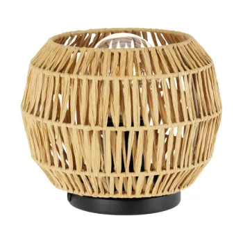 Eglo Sheldon fekete-natúr asztali lámpa (EG-44145) E27 1 izzós IP20