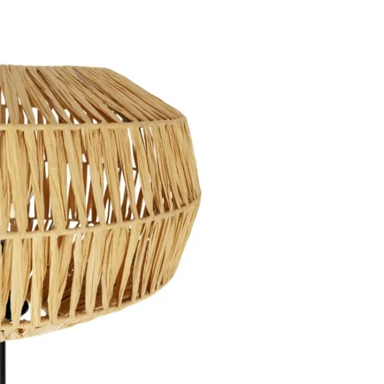 Eglo Sheldon fekete-natúr állólámpa (EG-44146) E27 1 izzós IP20