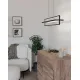 EGLO SIBERIA fekete-fehér LED függesztett lámpa (EG-900466) LED 1 izzós IP20