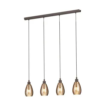 Eglo Siracusa barna-réz függesztett lámpa (EG-39507) E27 4 izzós IP20