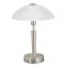 EGLO SOLO 1 matt nikkel - fehér asztali lámpa (EG-85104) E14 1 izzós IP20