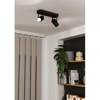 EGLO SOREGO fekete LED spot lámpa (EG-900332) GU10 2 izzós IP20