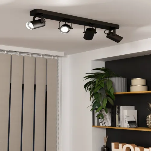 EGLO SOREGO fekete LED spot lámpa (EG-900333) GU10 3 izzós IP20