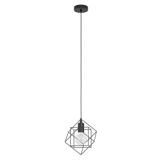 EGLO STREITON fekete függesztett lámpa (EG-43358) E27 1 izzós IP20