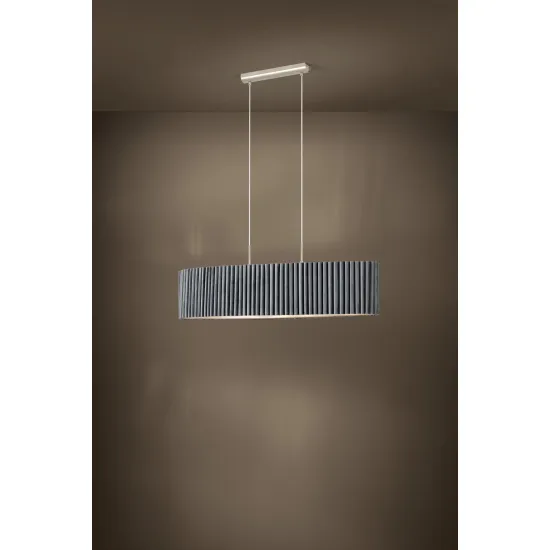 Eglo Tamaresco szürke-nikkel függesztett lámpa (EG-39773) E27 2 izzós IP20