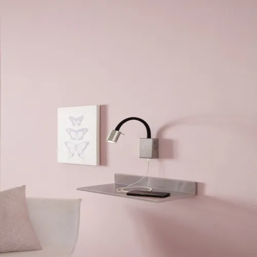 EGLO TAZZOLI mattnikkel-fekete LED fali lámpa (EG-96567) LED 1 izzós IP20