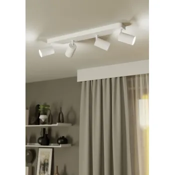 EGLO TELIMBELA-Z fehér LED spot mennyezeti lámpa (EG-900339) GU10 4 izzós IP20