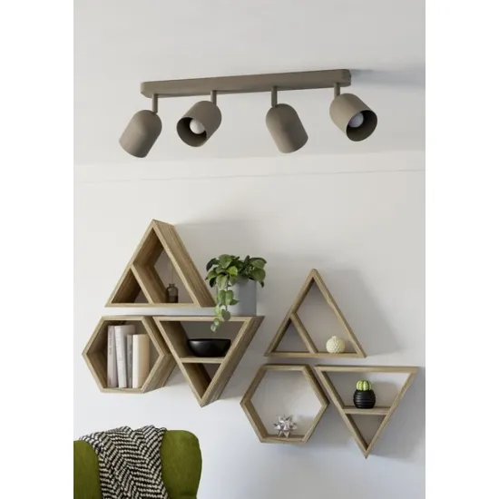 Eglo Tilston homokszínű mennyezeti spotlámpa (EG-44164) E14 4 izzós IP20