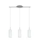 EGLO TROY 3 matt nikkel-fehér függesztett lámpa (EG-85978) E27 3 izzós IP20