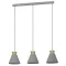 EGLO TWICKEN szürke-arany függesztett lámpa (EG-43839) E27 3 izzós IP20