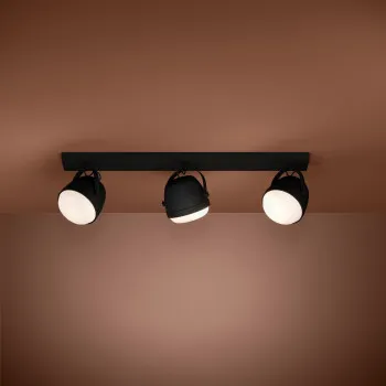 Eglo Upanema fekete-fehér mennyezeti lámpa (EG-390045) E27 3 izzós IP20