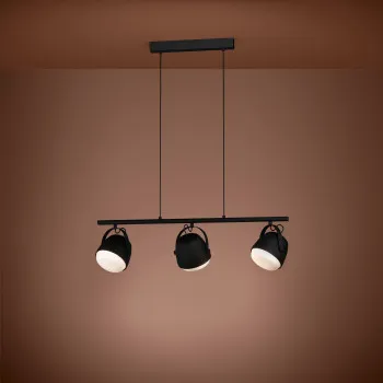 Eglo Upanema fekete-fehér függesztett lámpa (EG-390046) E27 3 izzós IP20