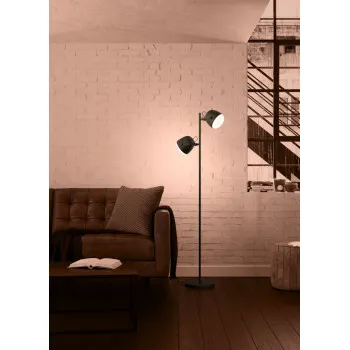 Eglo Upanema fekete-fehér állólámpa (EG-390048) E27 2 izzós IP20