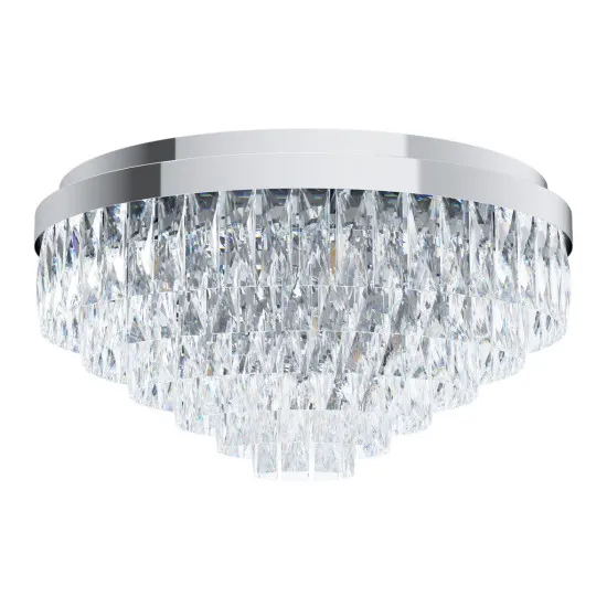 Eglo Valparaiso 1 króm-átlátszó mennyezeti lámpa (EG-39491) E14 11 izzós IP20