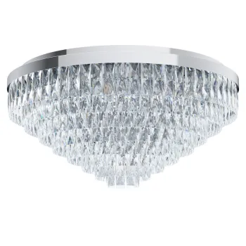 Eglo Valparaiso 1 króm-átlátszó mennyezeti lámpa (EG-39492) E14 16 izzós IP20