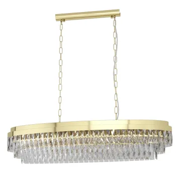 Eglo Valparaiso arany-átlátszó függesztett lámpa (EG-39463) E14 13 izzós IP20