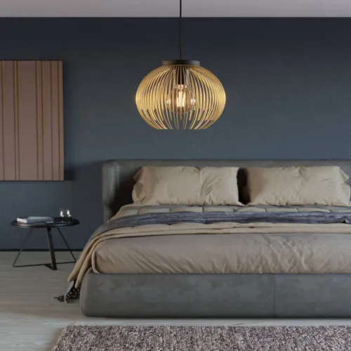 EGLO VENEZUELA fekete-arany mennyezeti lámpa (EG-900166) E27 1 izzós IP20