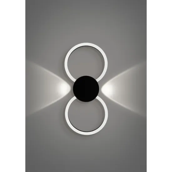 Eglo Venticello 1 fekete LED fali/mennyezeti lámpa (EG-902124) LED 2 izzós IP20