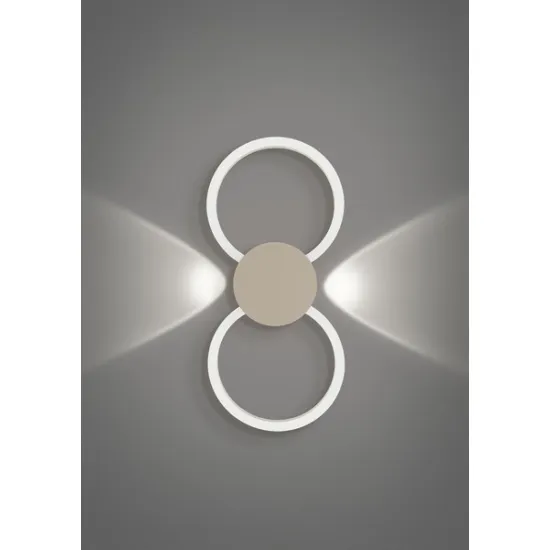 Eglo Venticello 1 homokszínű LED fali/mennyezeti lámpa (EG-902127) LED 2 izzós IP20