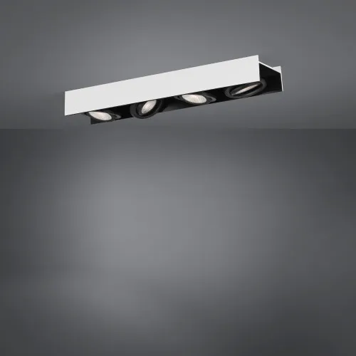 Eglo Vidago fekete-fehér LED mennyezeti spotlámpa (EG-39318) LED 4 izzós IP20