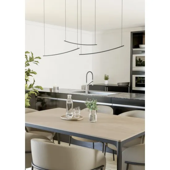 Eglo Villeggi fekete LED függesztett lámpa (EG-902166) LED 1 izzós IP20