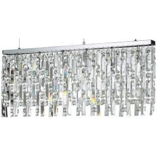 Ideal Lux Elisir króm kristály függesztett lámpa (IDE-199993) G9 6 égős IP20