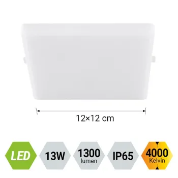 Emithor Agilo fehér LED beépíthető lámpa (EMI-63204) LED 1 izzós IP65