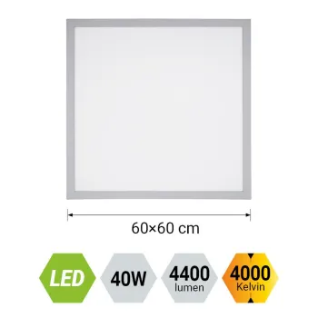 Emithor Alvaro króm-fehér LED mennyezeti lámpa (EMI-49032) LED 1 izzós IP20