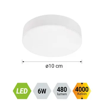 Emithor Canto fehér LED mennyezeti lámpa (EMI-63210) LED 1 izzós IP20