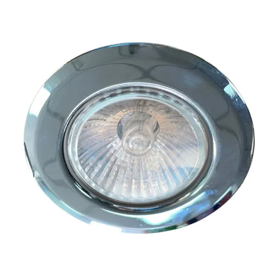 Emithor Elegant króm-átlátszó beépíthető lámpa (EMI-48614) GU10 1 izzós IP20