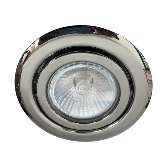 Emithor Elegant króm-átlátszó beépíthető lámpa (EMI-48617) GU10 1 izzós IP20