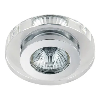 Emithor Elegant króm-átlátszó beépíthető lámpa (EMI-71005) GU10 1 izzós IP20