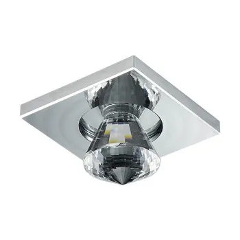 Emithor Elegant króm-átlátszó LED beépíthető lámpa (EMI-71016) LED 1 izzós IP20