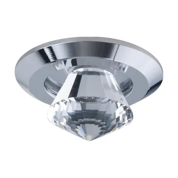 Emithor Elegant króm-átlátszó LED beépíthető lámpa (EMI-71017) LED 1 izzós IP20