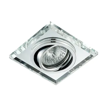 Emithor Elegant króm-átlátszó beépíthető lámpa (EMI-71063) GU10 1 izzós IP20