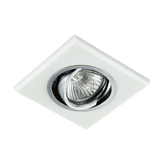 Emithor Elegant fehér-átlátszó beépíthető lámpa (EMI-71064) GU10 1 izzós IP20